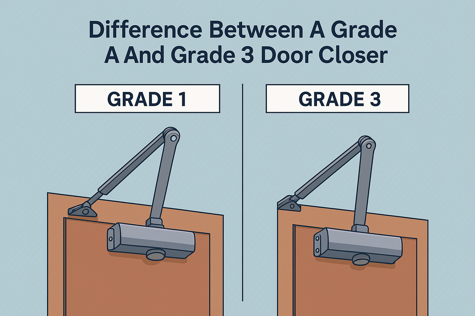 Difference Between A Grade 1 And Grade 3 Door Closer